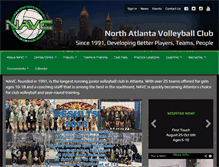 Tablet Screenshot of northatlantavolleyball.com